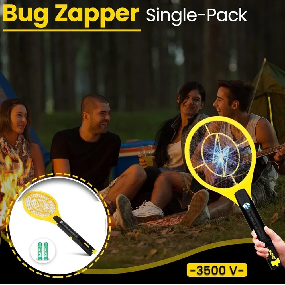 Ostad Electric Fly Swatter Racket‎ - Yellow - Picture 5 of 9